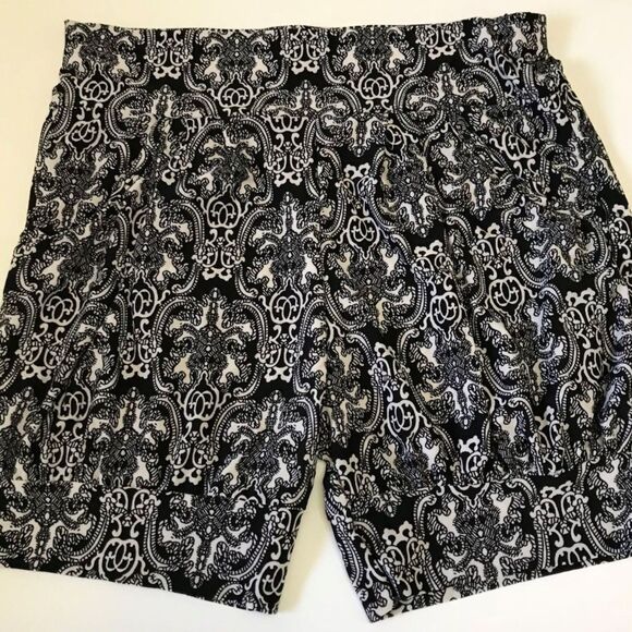 Women's Huefulin High Waist Comfy Casual Print Harem Shorts M/L - Picture 1 of 9